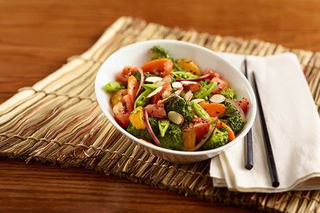 Asian Marinated Vegetable Salad with Citrus Vinaigrette